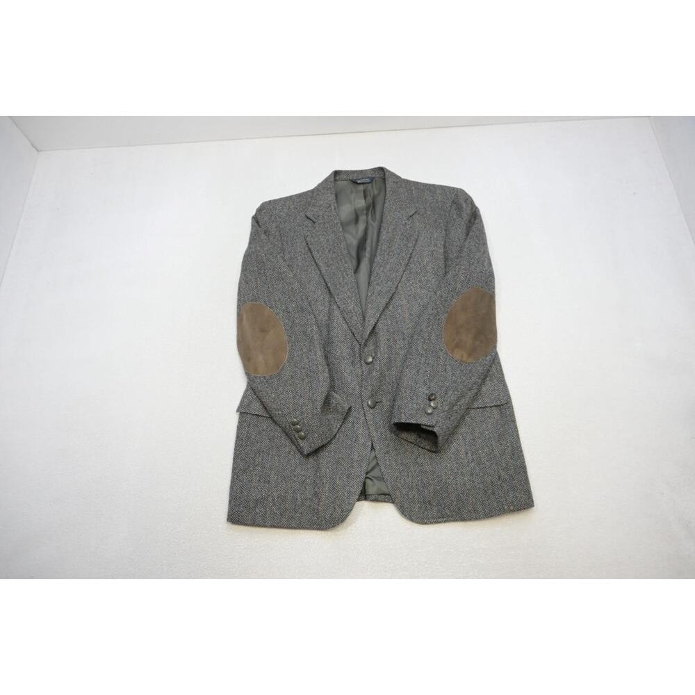 Vintage Tweed Jacket Handwoven Wool Blazer Sports MADE IN USA Sz‎ 42 R